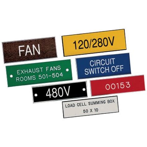 plastic labels for electrical panels